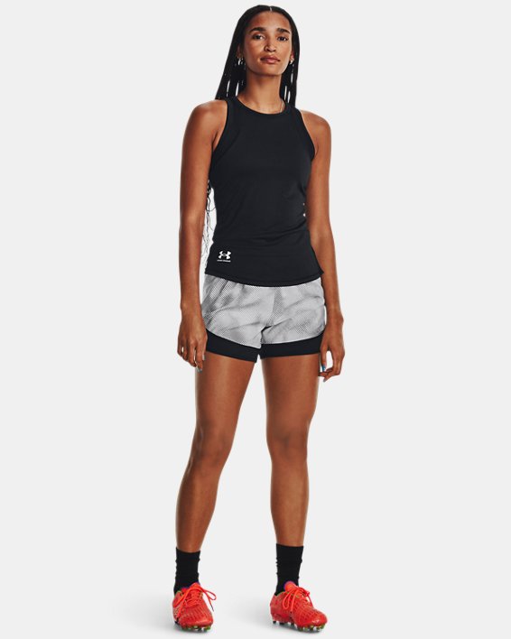 Women's UA Challenger Pro Printed Shorts, Gray, pdpMainDesktop image number 2
